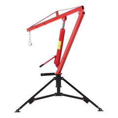 1000 LBS Hydraulic Hitch-Mount Truck Crane with 2-Inch Hitch Receiver 360 Swivel