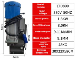 Elevator 800KG/1000KG Electric Basket Lifter Motor for Facade Construction