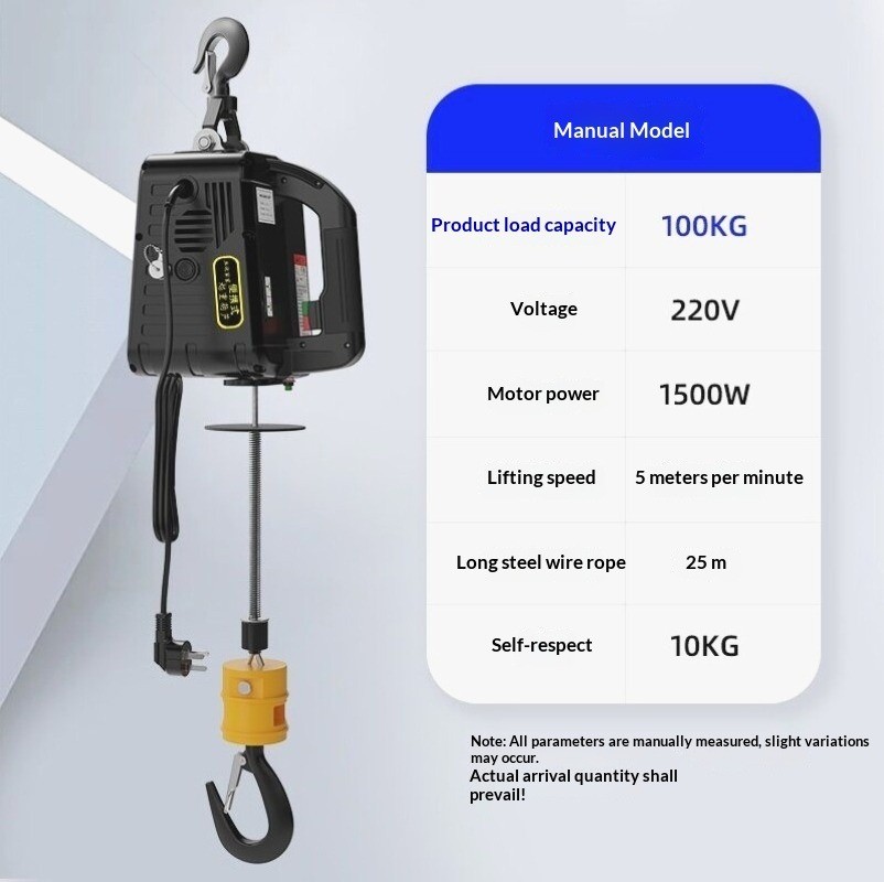 Mini Electric Hoist – Portable Lifting Machine for Home & AC Installation