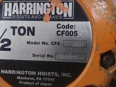 Harrington 1/2 Ton Hand Chain Hoist CF40221