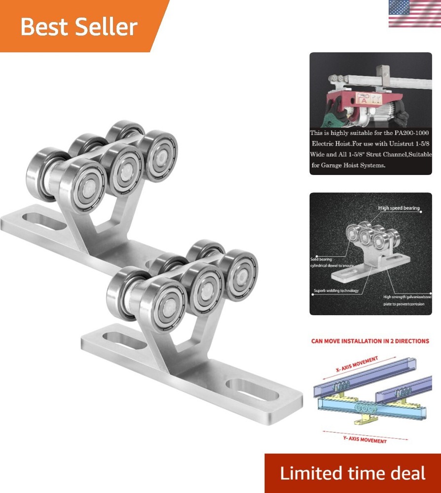Versatile 6-Wheel Trolley for PA200-1000 Hoist – Smooth Operation & Easy Install