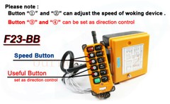 F23-BB Wireless Radio remote controller switch speed control Hoist Crane Control