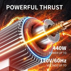 Electric Hoist, 440 lbs Material Handling Tool, 110V Electric Winch with 14ft…