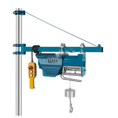 125-25 KG 35M 220V 1000W Aluminum Alloy Electric Hoist Industrial-Grade Miniatur