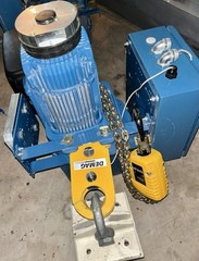 Demag Hoist DKUN 10-1000KV1, SWL 2/1 : 2500LBS, 3-PH, 4,82HP, 3380 RPM, 60 HZ