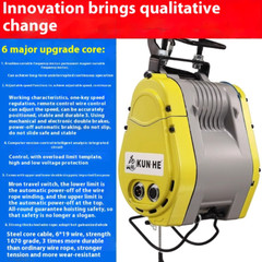 Electric Hoist 220V Adjustable Speed Home Lifting and Hoisting Machine