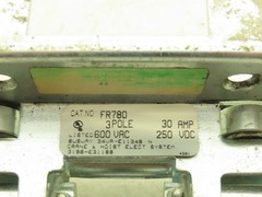 FeedRail FR780 Crane Busway Roller Trolley 3-Pole 30A 600V *Incomplete*