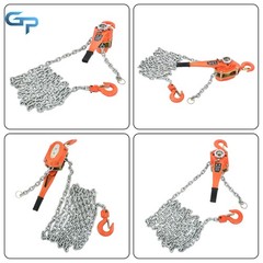 Wrench Hoist 6600lb Capacity 20ft Manual Lever Block Steel Chain Hoist G80 Chain