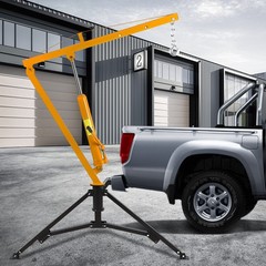 1000lbs Hydraulic Pickup Truck Crane with 360° Swivel 2-Inch Hitch Receiver