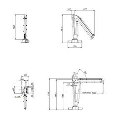 Handy 265 Service Truck Crane Flat Bed Auto Tiger Hiab STI Palfinger Lift Hoist