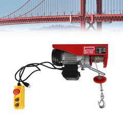 Pa100 Electric Hoist Winch 110/220 Lb 480W Wired Remote