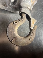 A.B. Chance 3/4 Ton Ratchet Link Chain Hoist. Will Need 2nd Hook Installed. ID 1