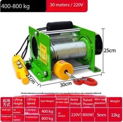 1-tonne Remote-controlled Hoist Crane for Lifting and Hoisting Operations