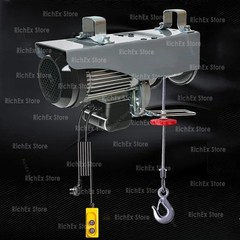Mini Electric Hoist 220V Home Use Small Crane 1 Ton/0.5T Winch Renovation Crane