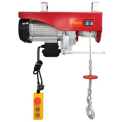 HYCHIKA Electric Hoist, 110V 1320 Lbs Winch with Remote Control, Zinc-Plated Ste