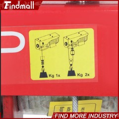 Findmall Mini Electric Hoist 1760lbs 14ft/4.2m Wired Remote Control 1350W 110V