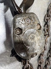 CM Hoist 3 ton puller lever aluminum chain hoist model B. Used Surplus