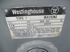 WESTINGHOUSE / REULAND GEARED ELEVATOR OVERHEAD TRACTION MACHINE / NEW IN BOX