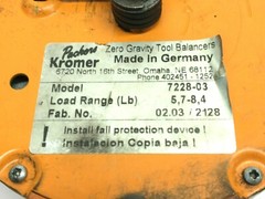 Packers Kromer 7228-03 Light-Duty Zero Gravity Balancer 5.7-8.4Lbs Load LOT OF 3