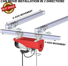 6 Wheel Hoist Trolley with Rollers Strut Trolley Assembly for Electric……….