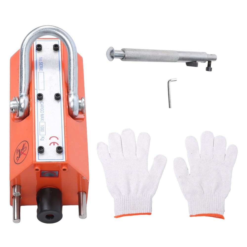 Neodymium Hoist 2200Lbs/1000kg Magnetic Lifter Lifting Magnet 2 Safety Factor