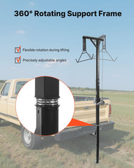 300 Lbs Load Capacity, Hunting Deer Hoist with 2-Inch Receiver, 360-Degree Swive