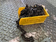 13′ Of 1 Ton Hoist Chain 1/4″ chain, 13/16″ x 1-3/16″ links.