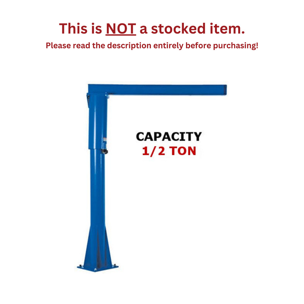 VESTIL FREESTANDING FLOOR MOUNTED JIB CRANE – 1000 LB CAPACITY