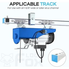 US Patent Hoist Trolley 3000lb Capacity 6 2 Wheel Heavy Duty Lift System