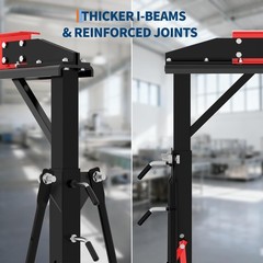 Portable Gantry Crane 1 Ton 2200 LBS, Adjustable Steel Lift Crane with Locking