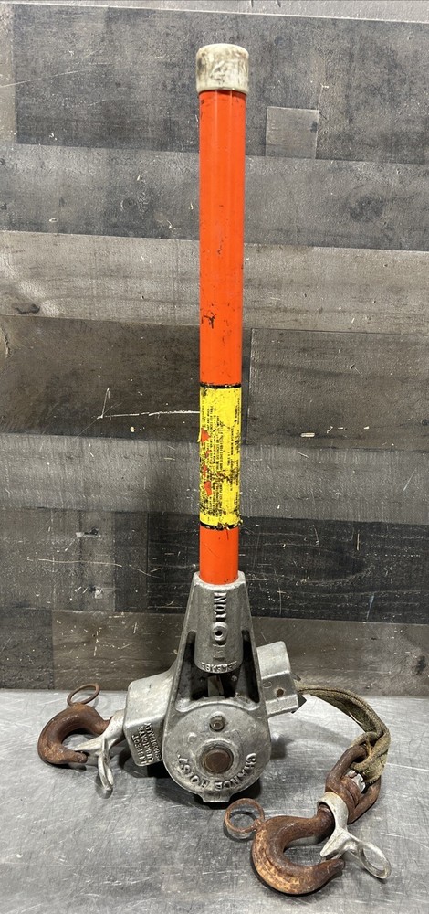Chance Hoist 1 Ton Hot Stick Ratcheting Strap Hoist. Item ID #54 Used Surplus