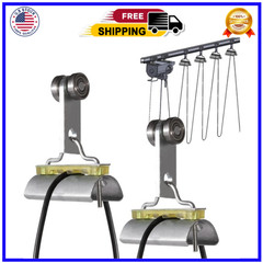 Cable Trolley for Electric Hoist Cable,C Track Rail Festoon Cable Trolley System