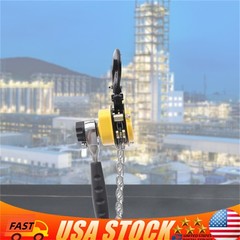 1/4 Ton Mini Lever Block Chain Hoist Ratchet Type Come Along Puller 5 FT Lift