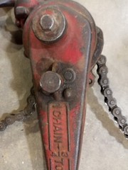 Coffing Hoist Mighty Midget A1 Ratchet Hoist 1 Chain 3/4 TON 2 Chains 1 1/2 TON