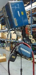 USED Mannesmann Dematic AG 440 lb Rail Mount Electric Chain Hoist 32/8 ft/min.