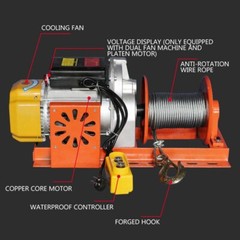 500KG 30M/60M Wire Rope Electric Hoist Building Decoration Hoist Crane 220/380V