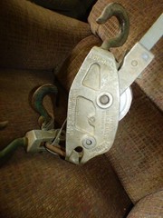lug all Hoist 1000/2000 LB CABLE Hoist Ratcheting 2 HOOK