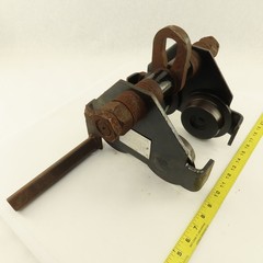 Gravity Push Pull Hoist Trolley 1 Ton 3″-8″ Flange Believed To Be CM Series 633