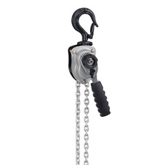 Manual Lever Chain Hoist, 1/ 4 Ton 550 Lbs, 5 Ft Lift, G80 Steel Chain, Dual