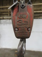 3-Ton Dual Bridge Cleveland Tramrail Underslung Crane w/ (2) 3-Ton CM Hoists