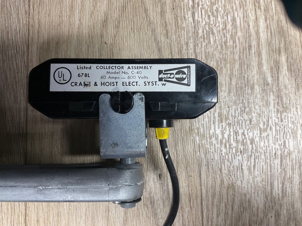 CRAN&HOIST Single Shoe Collector Arm 678L MODEL# C.40/ 40A 600V #319B157