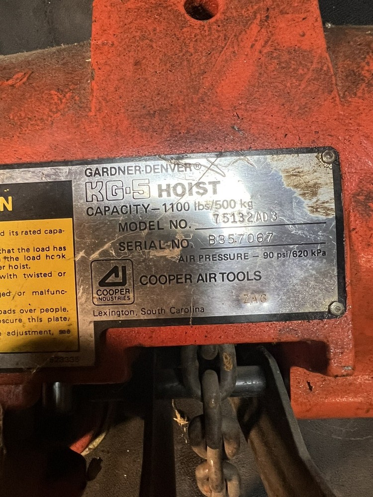 GARDNER DENVER AIR HOIST
