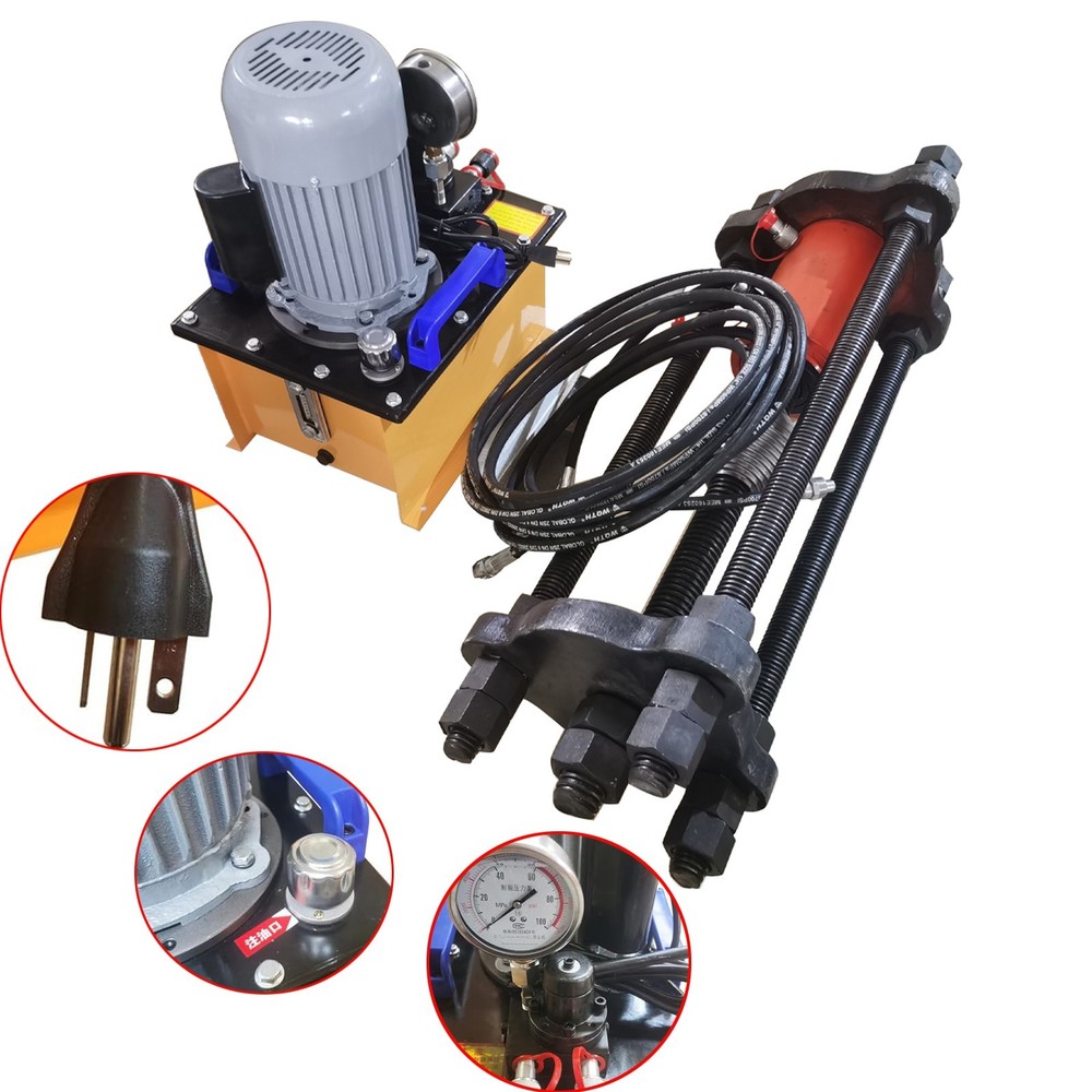 110V 70T Crawler Pin Press Chain Machine,Hydraulic Track Pin Dismantling Tool