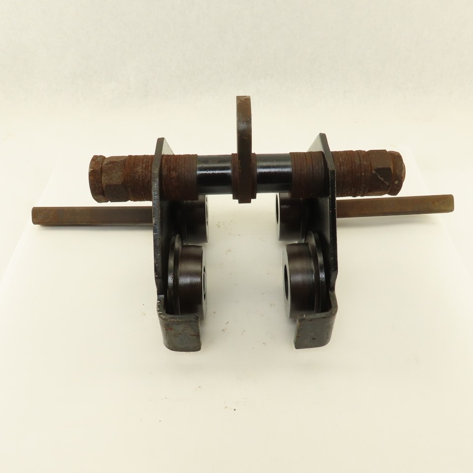 Gravity Push Pull Hoist Trolley 1 Ton 3″-8″ Flange Believed To Be CM Series 633