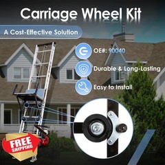 ATRACYPART Roofing Hoist Wheel Kit 4 Sets