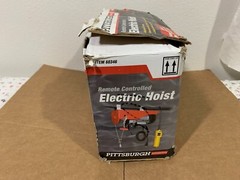 PITTSBURGH AUTOMOTIVE, ELECTRIC HOIST, 60346, 440 LB, W/ JET TROLLEY, 1/2 TON