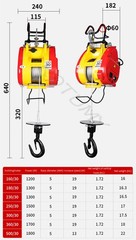Home-use Small Crane Portable Suspended Crane Wire-controlled Crane 220V