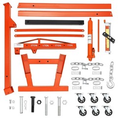 2 Ton Folding Hydraulic Engine Hoist with Load Leveler 4400 LBS Capacity Heav…
