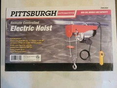 PITTSBURGH 62854 OEM 880 LBS. REMOTE CONTROLLED ELECTRIC HOIST