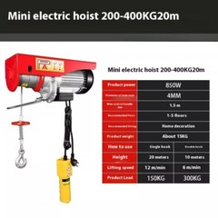Electric Winch Handheld Portable Winch Workshop Garage Gantry Crane Lift